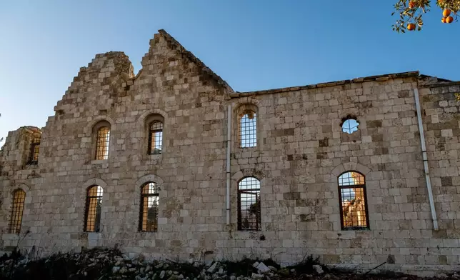 The ruins of St. Paul's Greek Orthodox Church, heavily damaged in the February 2023 earthquake, are seen in Antakya, southern Turkey, Wednesday, Feb. 4, 2026. (AP Photo/Murat Kocabas)