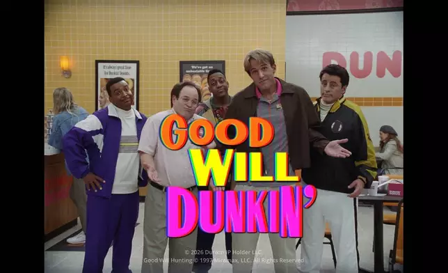 Dunkin’ brings its iced coffee origin story to life in Good Will Dunkin’, a never-aired 1995 sitcom starring Ben Affleck as Will and a cast of ’90s icons. To celebrate, Dunkin’ is giving away 1.995 million free coffees with code GOODWILLDUNKIN in the Dunkin’ app.