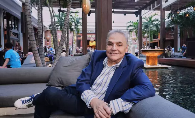 Lee Schrager, founder of the South Beach Wine and Food Festival, is seen at a festival event Friday, Feb. 20, 2026, in Miami Beach, Fla. (AP Photo/Marta Lavandier)