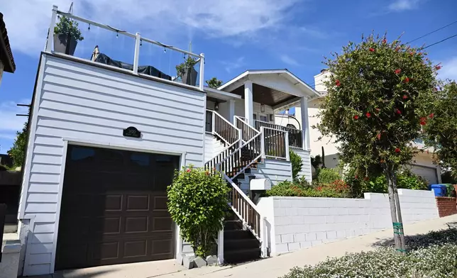 The exterior of the home of Los Angeles Unified School District Superintendent Alberto Carvalho is shown on Wednesday, Feb. 25, 2026, in San Pedro, Calif. (AP Photo/William Liang)