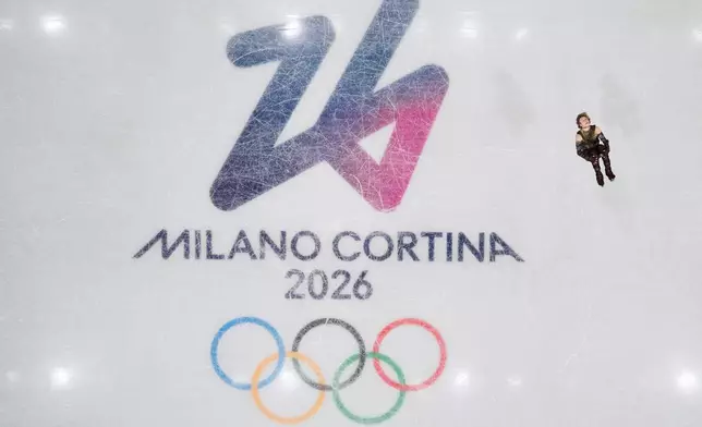 Ilia Malinin of the United States competes during the figure skating men's team event at the 2026 Winter Olympics, in Milan, Italy, Saturday, Feb. 7, 2026. (AP Photo/Bernat Armangue)