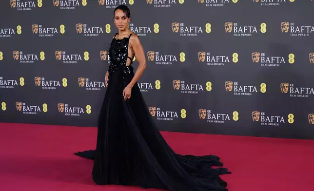 Kerry Washington poses for photographers upon arrival at the 79th British Academy Film Awards, BAFTA's, in London, Sunday, Feb. 22, 2026. (AP Photo/Alberto Pezzali)