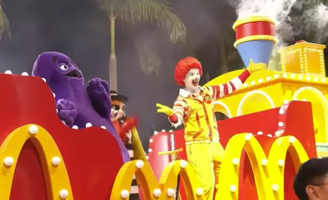 The float of McDonald's Hong Kong, Photo source: Screenshot of the Tourism Board's YT video