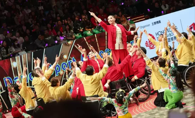 The performance of China Hong Kong Para Dance Sport Association, Photo source: Screenshot of the Tourism Board's YT video