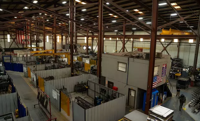 The Allen Engineering Corporation plant is seen Monday, March 16, 2026, in Paragould, Ark. (AP Photo/Kevin Wurm)