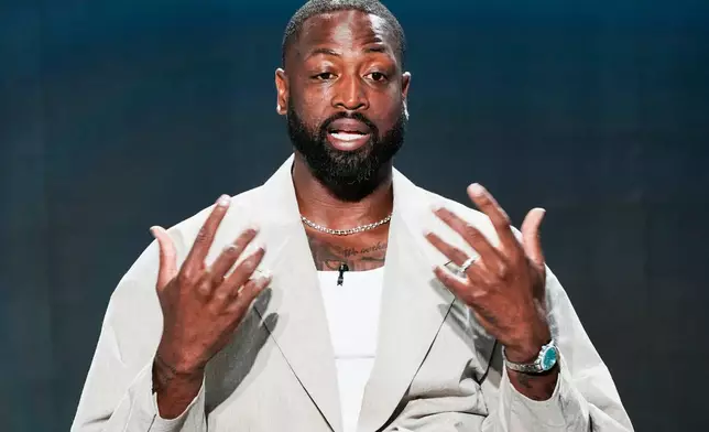 Dwyane Wade, entrepreneur and former NBA basketball player, attends a Pro Athlete event at JPMorganChase headquarters in New York, Wednesday, March 18, 2026. (AP Photo/Eduardo Munoz Alvarez)