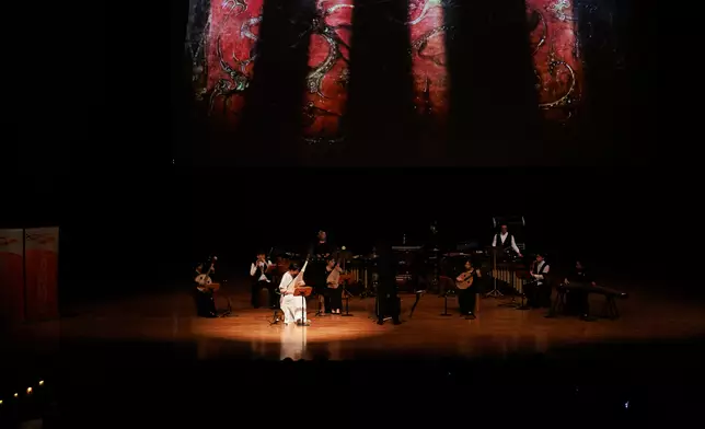 Stage photos from “Museum Series: The Sounds from Cultural Relics” concert, Photo source: the Hong Kong Gaudeamus Dunhuang Ensemble