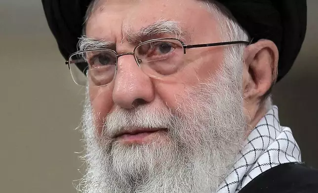 FILE — In this photo released by an official website of the office of the Iranian supreme leader, Supreme Leader Ayatollah Ali Khamenei attends a meeting with lawmakers in Tehran, Iran, July 21, 2024. (Office of the Iranian Supreme Leader via AP, File)