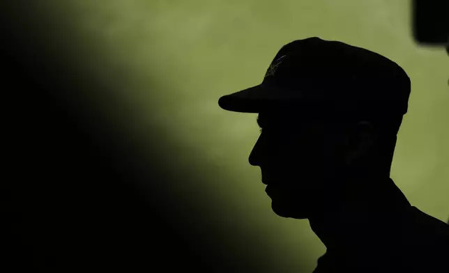 FILE - Argentine gendarmerie officer Nahuel Gallo arrives to give a press conference days after being released from a Venezuelan prison in Buenos Aires, Argentina, March 4, 2026. (AP Photo/Natacha Pisarenko, File)