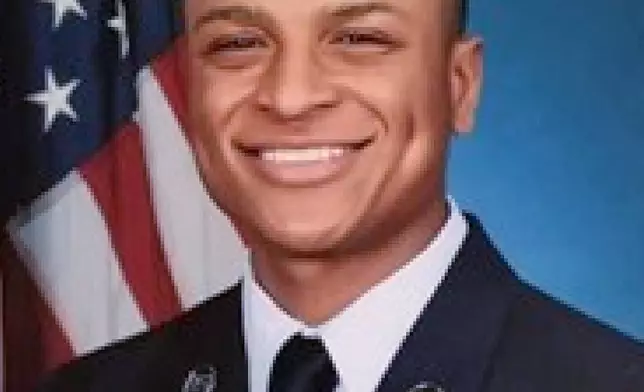 This image provided by the Ohio National Guard shows Tech Sgt. Tyler Simmons. (Ohio National Guard via AP)