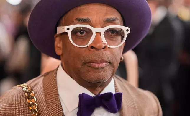 Spike Lee arrives at the Oscars on Sunday, March 15, 2026, at the Dolby Theatre in Los Angeles. (AP Photo/John Locher)