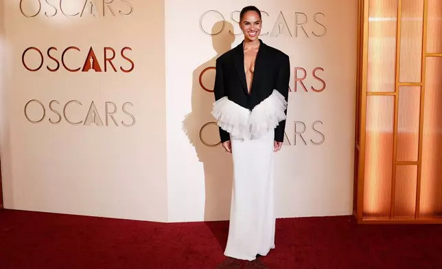 Misty Copeland arrives at the Oscars on Sunday, March 15, 2026, at the Dolby Theatre in Los Angeles. (Photo by Jordan Strauss/Invision/AP)