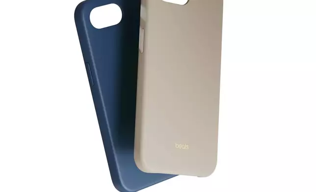 Beats iPhone 17e Case with MagSafe in Bedrock Blue and Lime Stone