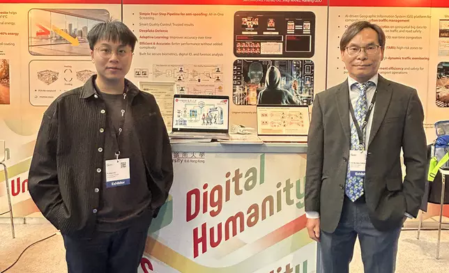 “Face Fortress: Adaptive All-In-One AI for Digital ID Safety”, developed by a team led by Prof Sam Kwong Tak-wu, Associate Vice-President (Strategic Research) (right), wins a Silver Medal.