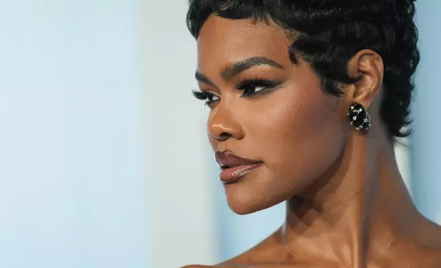 Teyana Taylor arrives at the 57th NAACP Image Awards on Saturday, Feb. 28, 2026, in Pasadena, Calif. (AP Photo/Chris Pizzello)