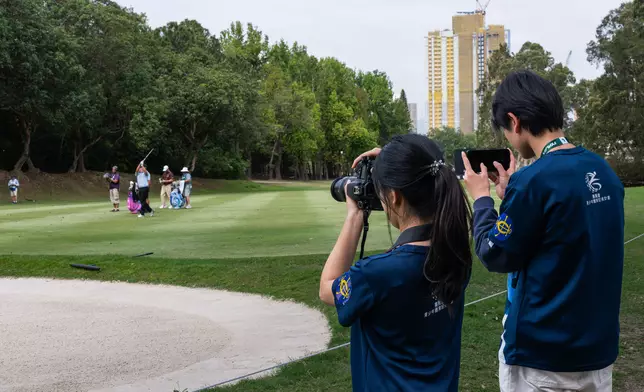 Participants in the Hong Kong Jockey Club Junior Sports Reporters Programme were invited to report on the LIV Golf Hong Kong.