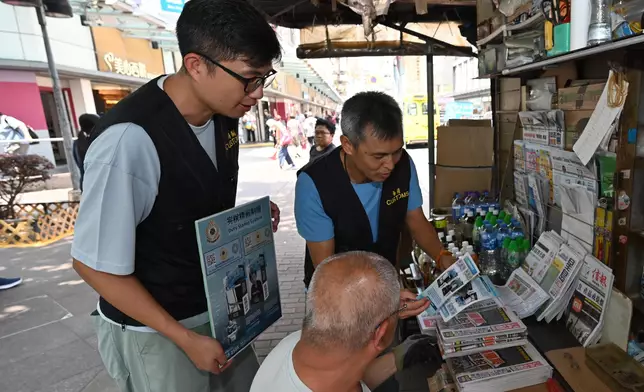 Hong Kong Customs conducts interdepartmental anti-illicit cigarette publicity activities in Sham Shui Po District  Source: HKSAR Government Press Releases
