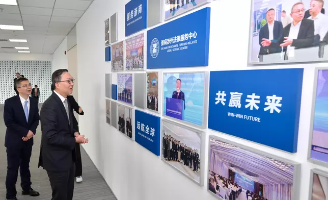 SJ leads legal sector delegation to continue visit to Hangzhou  Source: HKSAR Government Press Releases