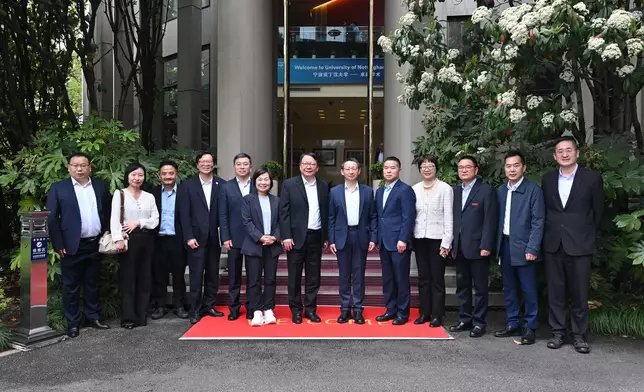 CS leads delegation of Working Group on Planning and Construction of the University Town to visit Zhejiang  Source: HKSAR Government Press Releases