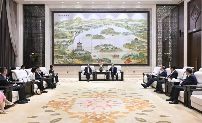 CS leads delegation of Working Group on Planning and Construction of the University Town to visit Zhejiang  Source: HKSAR Government Press Releases