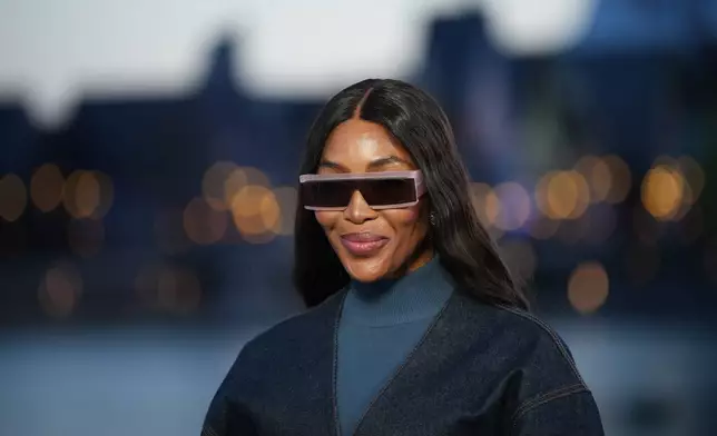 Naomi Campbell attends the inauguration of Disney Adventure World and World Of Frozen at Disneyland Paris in Marne-la-Vallee, east of Paris, Saturday, March 28, 2026. (AP Photo/Christophe Ena)