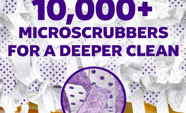 10,000+ scrubbing dots on every pad