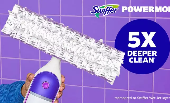 10,000+ micro-scrubbing dots offering 5X deeper clean vs. the leading dollar channel spin mop