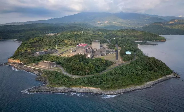 FILE -This aerial view, taken Jan. 19, 2025, shows the Bataan Nuclear Power Plant in the Philippines, which has never produced a single watt of energy. (AP Photo/Anton L. Delgado, File)