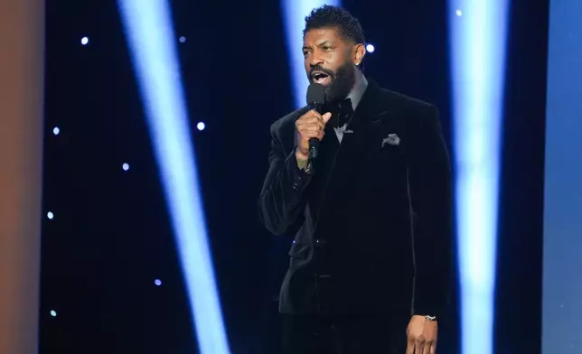 Host Deon Cole speaks during the 57th NAACP Image Awards on Saturday, Feb. 28, 2026, in Pasadena, Calif. (AP Photo/Chris Pizzello)