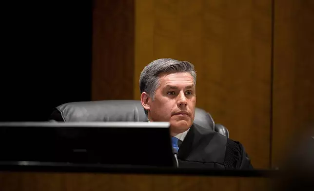 FILE - Fourth District Court Judge Tony Graf presides over a hearing for Tyler Robinson, accused in the fatal shooting of conservative activist Charlie Kirk, in 4th District Court, Feb. 3, 2026, in Provo, Utah. (Trent Nelson/The Salt Lake Tribune via AP, Pool, File)