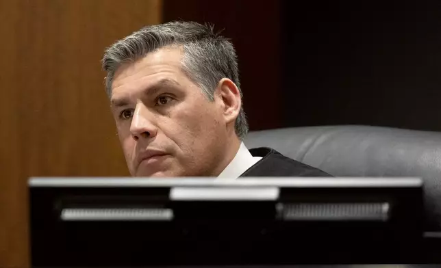 Fourth District Court Judge Tony Graf presides, Friday, March. 13, 2026, in 4th District Court in Provo, Utah, during a hearing for Tyler Robinson, who is accused in the fatal shooting of conservative activist Charlie Kirk. (Laura Seitz/The Deseret News via AP, Pool)