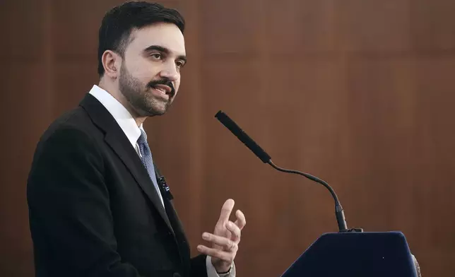 New York City Mayor Zohran Mamdani speaks during a Rental Ripoff Hearing at Fordham University on Wednesday, March 11, 2026, in New York. (AP Photo/Andres Kudacki)