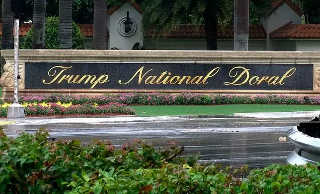 FILE - This image from video shows the Trump National Doral in Doral, Fla., June 2, 2017. (AP Photo/Alex Sanz, File)