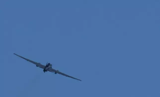 U2 spy aircraft takes off from U.K.'s RAF Akrotiri air base near Limassol, Cyprus, Tuesday, March, 3, 2026. (AP Photo/Petros Karadjias)