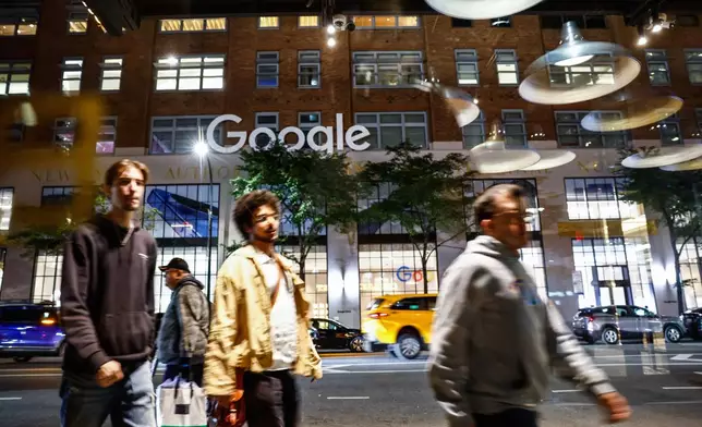 FILE - External view of the Google building in Chelsea on Thursday, Oct. 09, 2025, in New York. (AP Photo/Kena Betancur, File)
