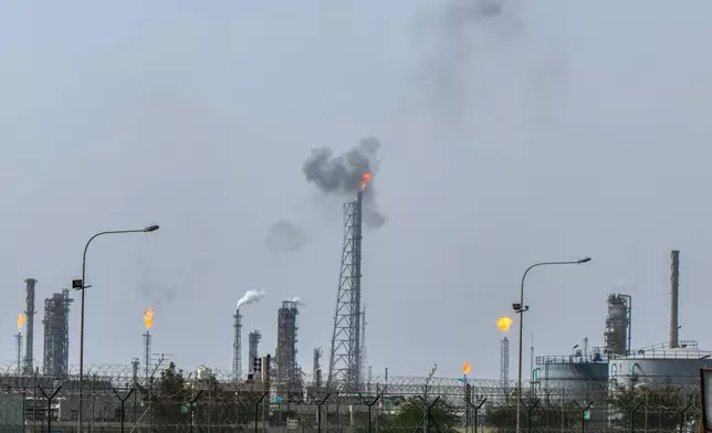 FILE - The Mina Al-Ahmadi oil refinery operates in Kuwait, March 20, 2026. (AP Photo, File)