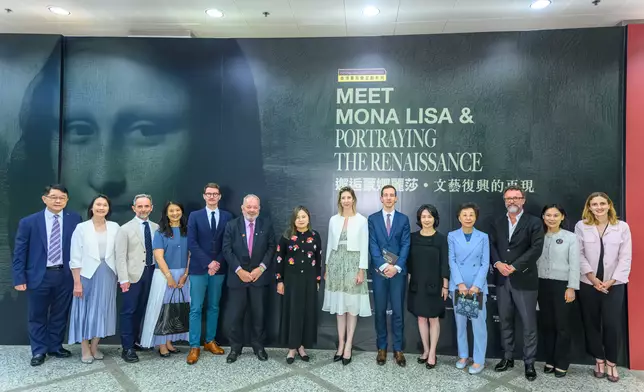 Guests tour The Hong Kong Jockey Club Series: Meet Mona Lisa &amp; Portraying the Renaissance exhibition.