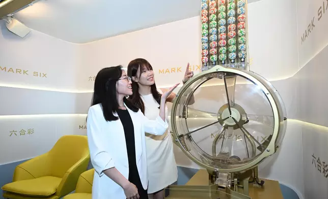 The exhibition showcases a collection of rare Mark Six artefacts, including some of the earliest lottery tickets and a retired drawing machine.