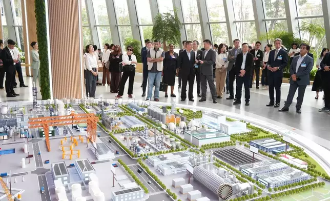 The delegation toured Ming Yang Smart Energy Group in the Zhongshan Torch Hi-tech Industrial Development Zone. Photo by Bastille Post