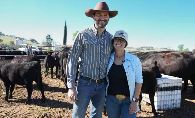 Bryce and Alli Fender, owners of Flying F Ranch in San Diego County, routinely include spent grains sourced from Viewpoint Brewing Company in Del Mar as feed for their cattle. Photo courtesy of SDFoodies.