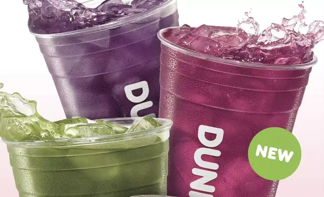 Dunkin’ Limeade, a citrus-forward iced beverage with a zesty lime flavor, served on its own or as a base for Dunkin’ Refreshers.