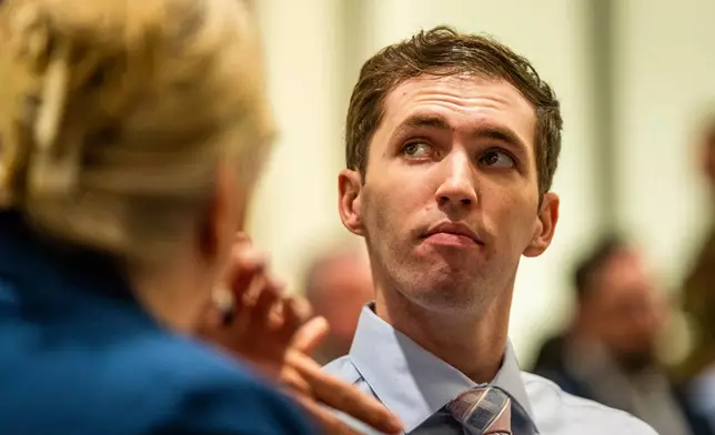 FILE - Tyler Robinson, who is accused of fatally shooting Charlie Kirk, appears during a hearing in Fourth District Court in Provo, Utah, on Dec. 11, 2025. (Rick Egan/The Salt Lake Tribune via AP, Pool, File)