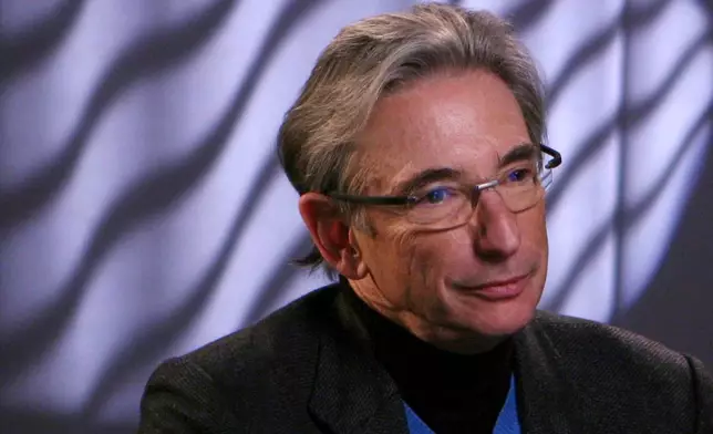 FILE - Conductor Michael Tilson Thomas of the San Francisco Symphony appears during an interview in New York on Dec. 1, 2008. (AP Photo/Bebeto Matthews, File)