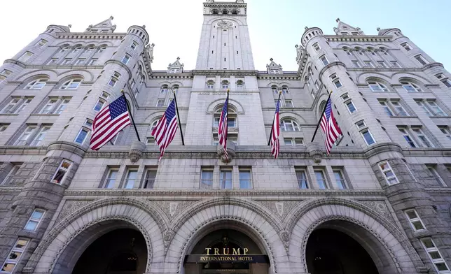 FILE - A view of the Trump International Hotel is seen on March 4, 2021, in Washington. (AP Photo/Julio Cortez, file)