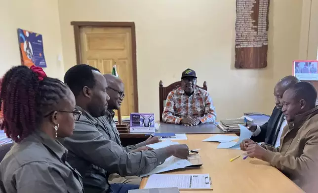 The District Commissioner Hon. Mathias Kahabi and senior representatives from both Tembo Nickel and the district following the signing of the MoU for the implementation of 2025 CSR projects