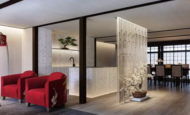 Rendering of Dining, Kitchen Livingroom.