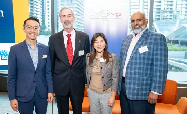 The Hong Kong Economic and Trade Office, New York (New York ETO) hosted a business forum in Miami, Florida on April 16 (Miami time), bringing together close to 70 participants from the business and investment communities to explore financial opportunities in Hong Kong. During the forum, the Director of New York ETO, Ms Maisie Ho (second right) and the Executive Director of the Financial Services Development Council, Dr Rocky Tung (first left) met with the President and CEO of the Financial &amp; International Business Association, Mr David Schwartz (second left), and treasurer, Mr Wayne Shah (first right), to discuss opportunities to advance financial connectivity of the two ecosystems through knowledge exchange and institutional partnership. Source: HKSAR Government Press Releases