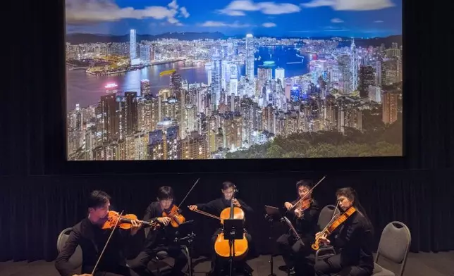 Welcoming the Hong Kong Academy for Performing Arts Nexus Ensemble, the Hong Kong Economic and Trade Office in San Francisco hosted a Hong Kong Cultural Evening series in Seattle (March 31, Seattle time), San Francisco (April 2, San Francisco time), and Los Angeles (April 6, Los Angeles time). Photo shows the ensemble performing at the Seattle International Film Festival Film Center in Seattle on March 31. Source: HKSAR Government Press Releases