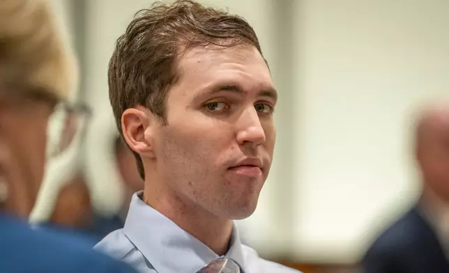FILE - Tyler Robinson, who is accused of fatally shooting Charlie Kirk, appears during a hearing in Fourth District Court in Provo, Utah, Thursday, Dec. 11, 2025. (Rick Egan/The Salt Lake Tribune via AP, Pool, File)