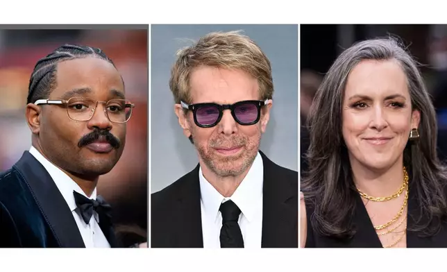 This combination of images shows filmmaker Ryan Coogler, from left, and producers Jerry Bruckheimer and Emma Thomas. (AP Photo)